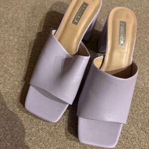 Primark Light Purple Block Heel Mules